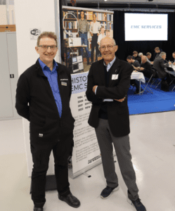 Reinhold Reul med EMC Services grundare Ulf Nilsson